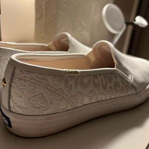 Kate Spade x Keds leather slip ons